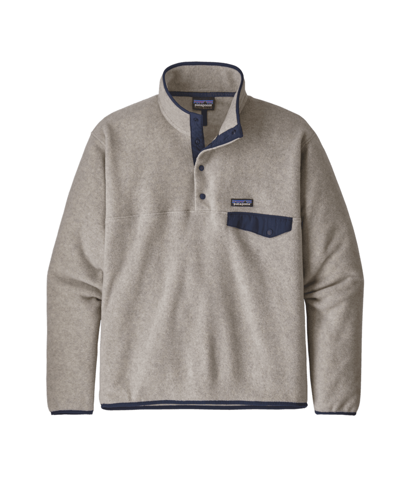 Patagonia Men's Lightweight Synchilla Snap-T Pullover Oatmeal