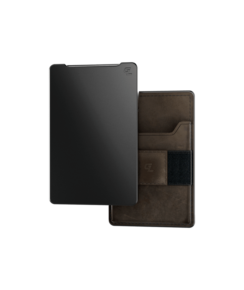 Groove Life Groove Wallet Leather Gunmetal Brown Leather