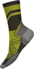 Smartwool Run Zero Cushion Mid Crew Pattern Socks Military Olive