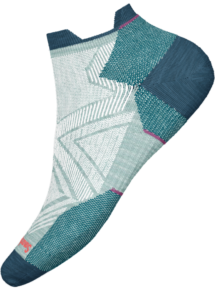 Smartwool Women's Run Zero Cushion Low Ankle Socks Frosty Green
