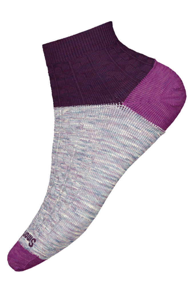 Smartwool Everyday Cable Ankle Socks Bordeaux